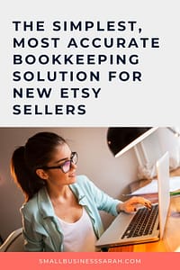 Bookkeeping Solution for new Etsy Sellers