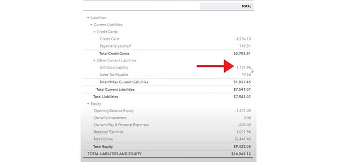 Shopify Gift card image 3 How to Record your Shopify Store Gift Card Sales & Redemptions in QuickBooks Online