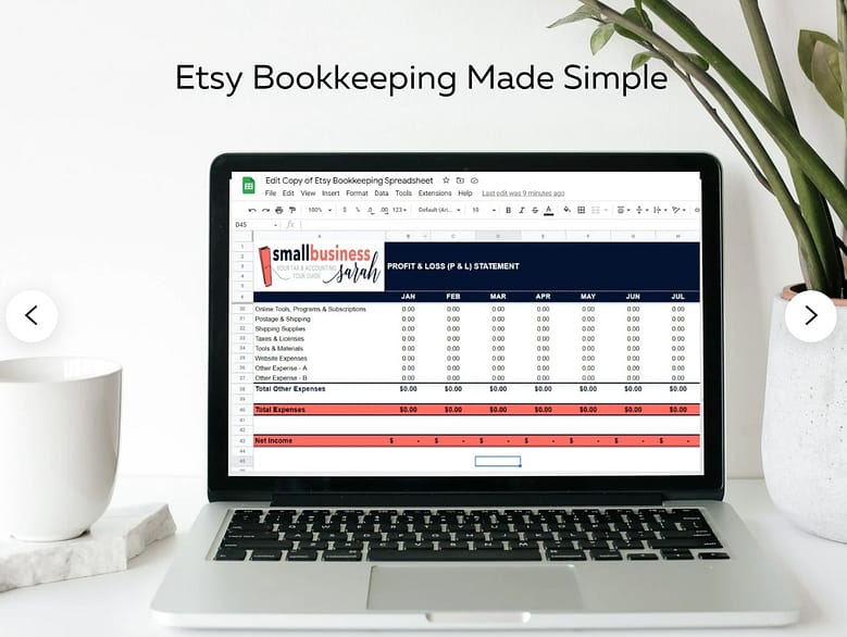 Etsy Spreadsheet